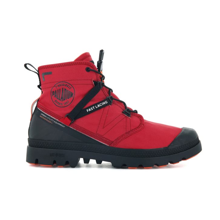 Dámské Boty Palladium Pampa Travel Lite+ Nepromokavé Červené | CZ BPL-97G